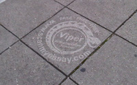 Pavement advertising